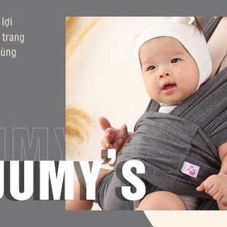 Địu vải em bé JUMY(0-24 tháng tuổi)_MÀU XÁM