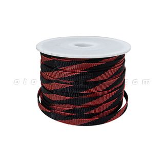 Vỏ bọc dây điện da rắn đen đỏ 12mm - 2109