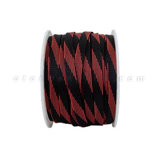 Vỏ bọc dây điện da rắn đen đỏ 12mm - 2109