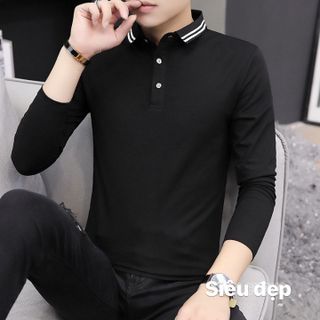 Áo thun nam tay dài trơn đơn giản