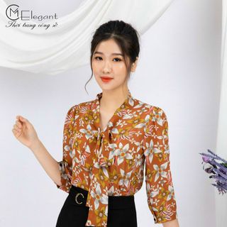 sơ mi cổ nơ mới