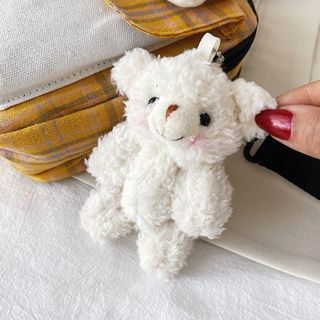 Móc khóa gấu bông dùng trang trí balo túi xách làm móc khóa chất liệu mềm đẹp