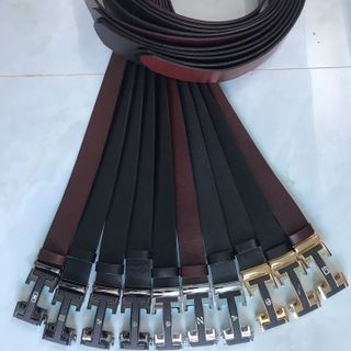 Thắt lưng nam - dây nịt nam da bò thật dây tăng khóa chữ H