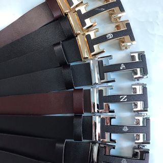 Thắt lưng nam - dây nịt nam da bò thật dây tăng khóa chữ H