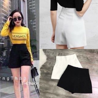 Quần short cạp cao