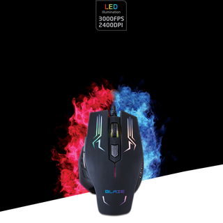 Chuột quang chơi game tích hợp LED độ phân giải cao - Blaze Gaming Optical Mouse Actto GMSC-13 giá sỉ