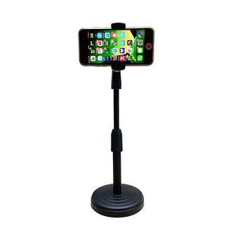 Giá đỡ điện thoại -01 (L7) livestream, đế tròn, 1 đầu kẹp