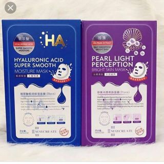Hộp 20 miếng Mặt nạ dưỡng ẩm cấp nước HA Hyaluronic Acid Super Smooth giá sỉ