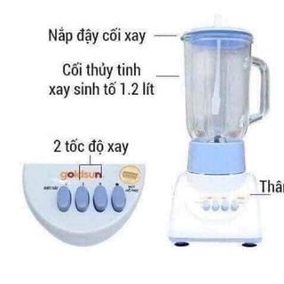 Máy say GOLDSUN 2 cối thủy tinh cao cấp giá sỉ