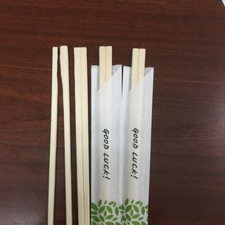 Đũa gỗ tách dùng một lần đóng gói bao giấy hở