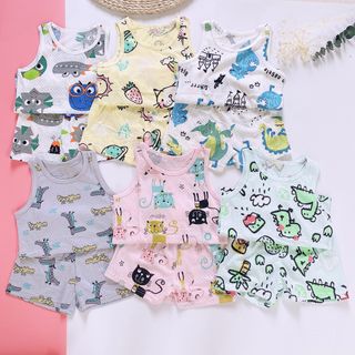 Bộ ba lỗ thông hơi chất cotton hàng Qc cho bé