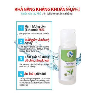 Hộp 12 Chai Gel rửa tay khô kháng khuẩn ENINA 50ml
