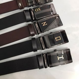 Thắt lưng nam - dây nịt nam da bò thật da 1 lớp khóa tỳ 3.6