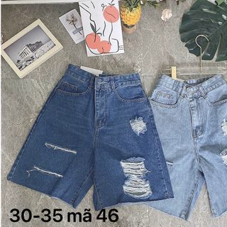 Quần short ngố jean nữ rách Ms46 giá sỉ