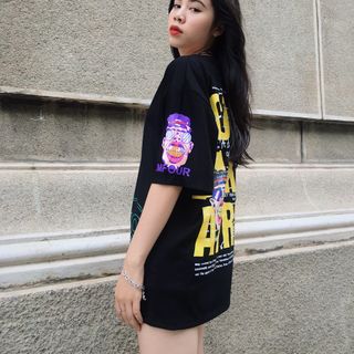 Áo thun form rộng 85kg mặc vẫn vừa.unisex