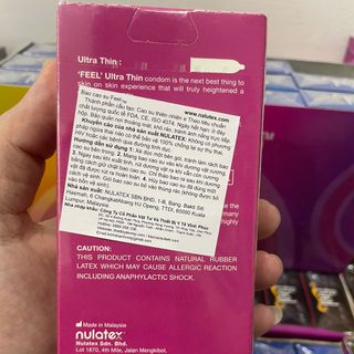 Bao cao su Feel Ultra Thin Siêu Mỏng - Kéo dài thời gian quan hệ hộp 12 cái