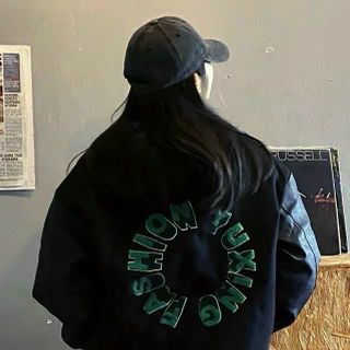 Áo khoác dù kiểu bomber logo chữ F cá tính