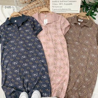 Đầm thun p o l o đẹp xỉu D615