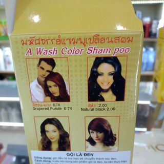 Gội Đầu Gội Là Đen Fast Natural Black YiCaoTen, Dầu Gội Làm Đen Tóc Yicaoten