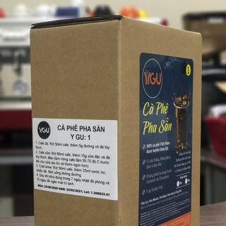 Cà Phê Pha Sẵn Uống Liền Nguyên Chất YGU 2Lit - Cafe Đóng túi vô trùng, có van - Gu Việt - 30s có ngay ly cà phê ngon
