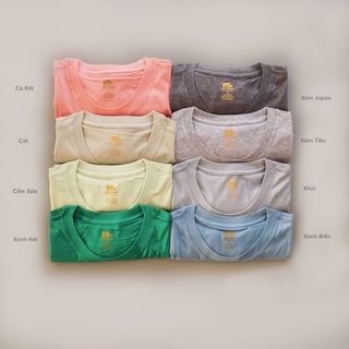 Áo thun nữ cotton trơn Nhật Bản
