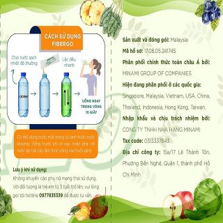 Thải Độc Đường Ruột SmootheFibergo - [Đặc T.r.ị Táo Bón] -[An Toàn] Sạch Hệ Tiêu Hoá - Ngăn Ngừa U.ng Thư Đại Tràng