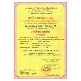 Tăm Trầm Hương Agarvina 200 que/hộp