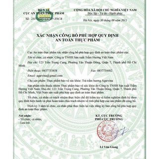 Trà Trầm Hương túi lọc AGARVINA giải độc ngủ ngon 30 Túi/hộp