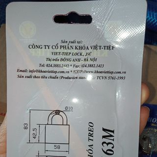 Ổ khóa Cửa Treo Việt Tiệp