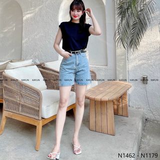 Quần short ngố jean nữ. Ms4215 giá sỉ