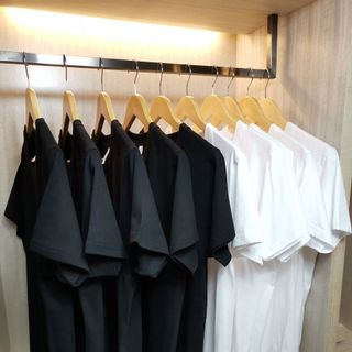 Áo thun trơn 100% cotton form xuông