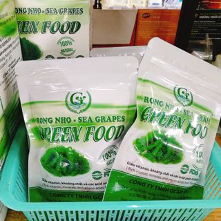 Rong nho tách nước GREEN FOOD - Túi zip 100g