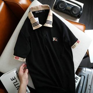 ÁO THUN NAM CỔ TRỤ HỌA TIẾT NGỰA COTTON