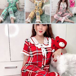 Đồ bộ pizama Latin bèo tiểu thư Karo Dài Cộc