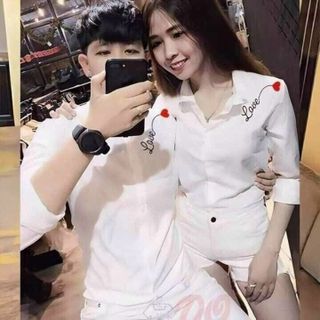 áo sơ mi cặp love giá sỉ