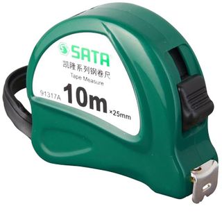 Thước Cuốn Thép 10M, Vỏ Nhựa Cứng Abs Cao Cấp Sata 91317A giá sỉ