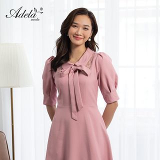 Đầm tay lửng thắt nơ - D1102
