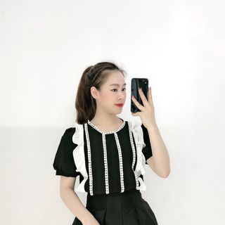 Áo kiểu phối bèo