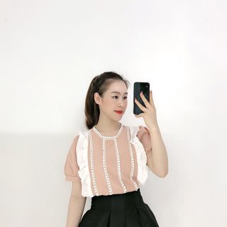 Áo kiểu phối bèo