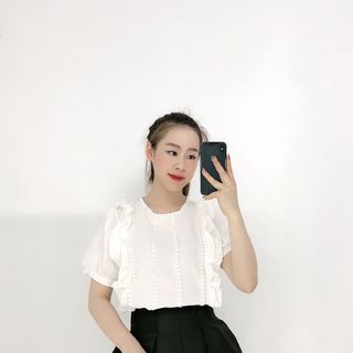 Áo kiểu phối bèo