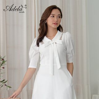 Đầm tay lửng thắt nơ - D1102