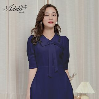 Đầm tay lửng thắt nơ - D1102