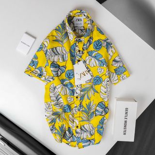 Áo sơ mi nam tay ngắn họa tiết bigsize