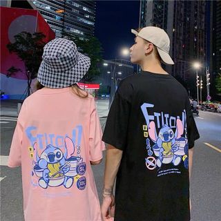 Áo thun cotton co giản tốt in hoạ tiết siêu đẹp