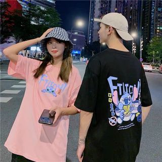 Áo thun cotton co giản tốt in hoạ tiết siêu đẹp