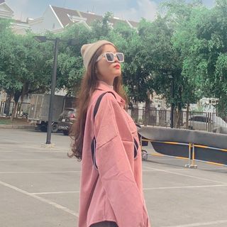 Áo khoác sơ mi nhung form đẹp hàng bán chạy