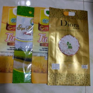 Túi gạo 5kg,10kg,bao gạo 50kg, bao lúa giống thiết kế in ấn theo yêu cầu