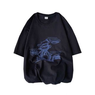 Áo thun cotton co giản tốt in hoạ tiết hoạt hình siêu hót