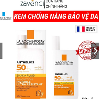 Kem Chống Nắng LA ROCHE-POSAY Anthelios Shaka Fluid Invisible SPF50+ Dùng Được Cho Da Nhạy Cảm (50ml) ( )