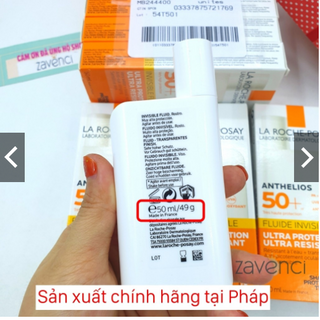 Kem Chống Nắng LA ROCHE-POSAY Anthelios Shaka Fluid Invisible SPF50+ Dùng Được Cho Da Nhạy Cảm (50ml) ( )